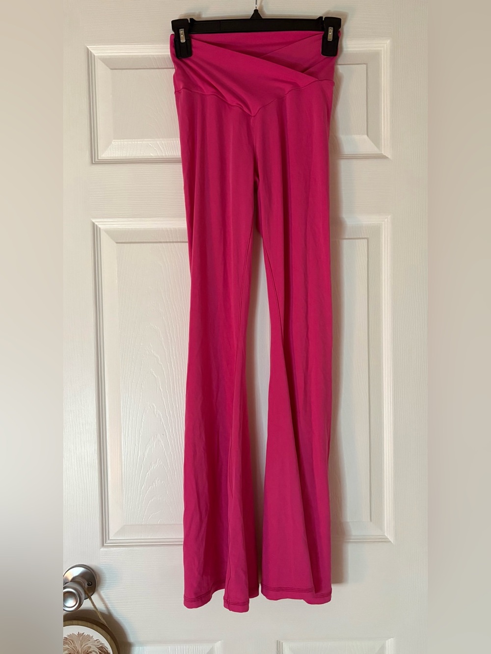 aerie Bright Pink crossover Wide-Leg Leggings